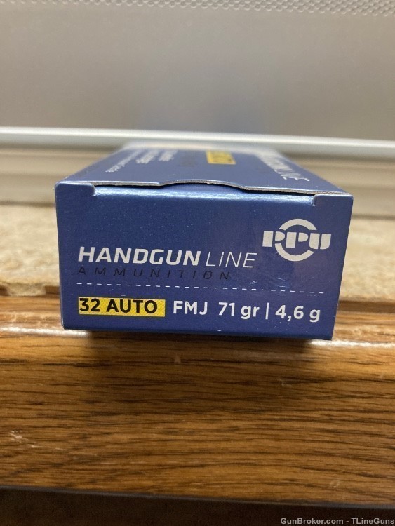PPU Handgun Line 32 Auto 71 GR FMJ 50 Rounds-img-0
