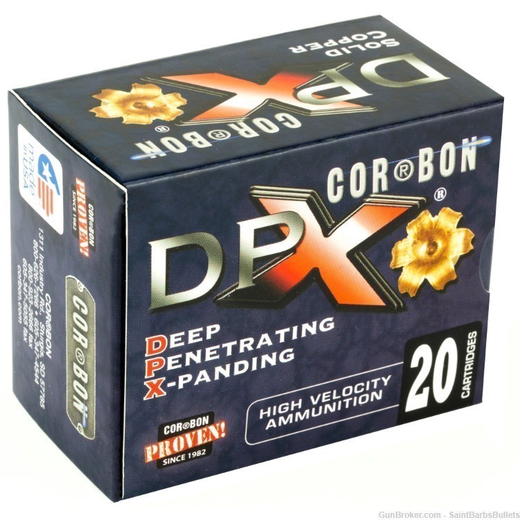 CorBon DPX .357 Magnum 125 Grain Solid Copper - 20 Rounds-img-1