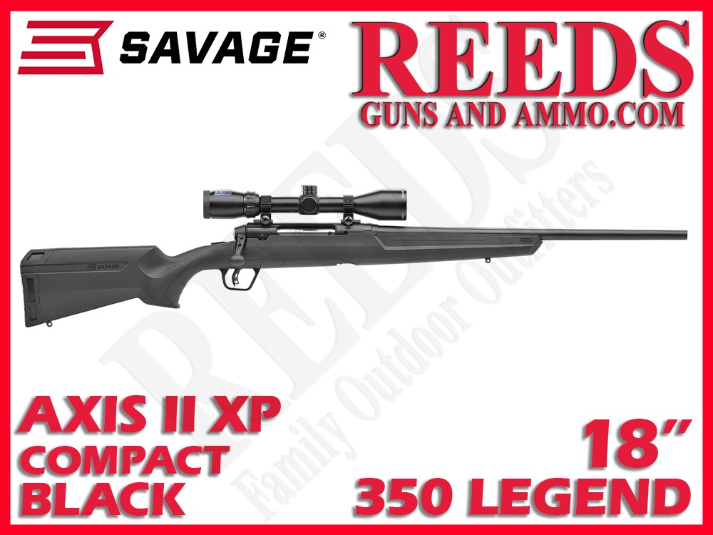 Savage Axis II XP Compact Bushnell 3-9x40 Black 350 Legend 18in 57548-img-0