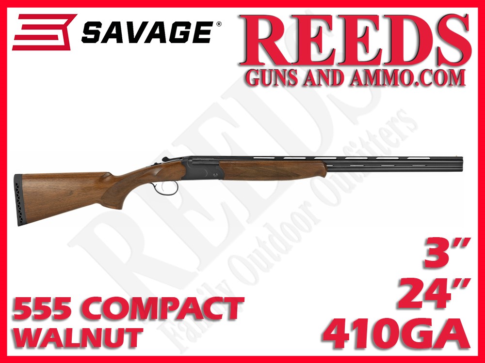 Savage Stevens 555 Compact Walnut Black 410 Ga 24in 22156-img-0