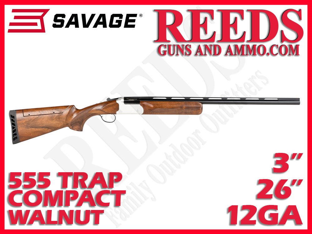 Savage Stevens 555 Trap Compact Walnut 12 Ga 3in 26in 23224-img-0