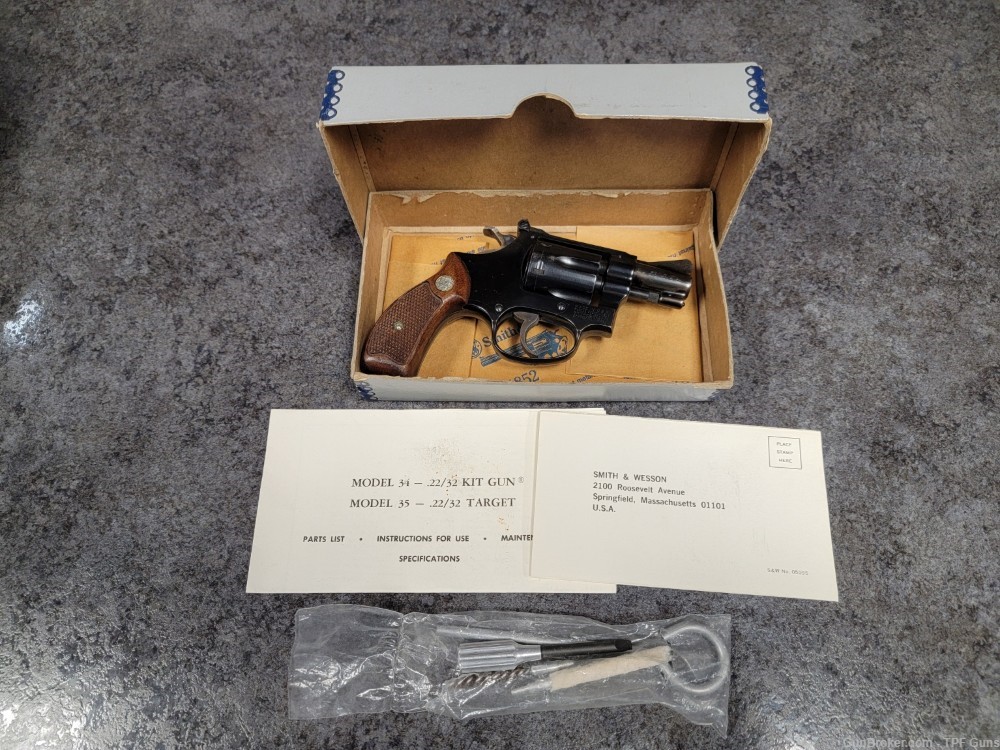 S&W 34-1 KIT GUN .22 LR IN BOX WITH ALL PAPERWORK & TOOLS - NO RESERVE-img-8