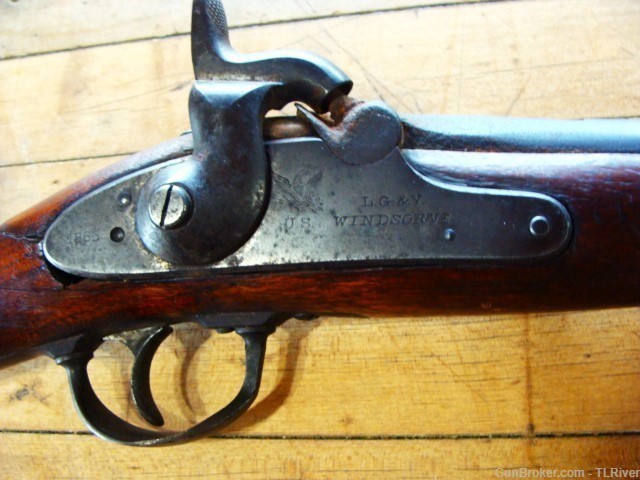 Civil War  Musket Lamson Goodnow & Yale LG&Y Windsor Musketoon No Reserve-img-5