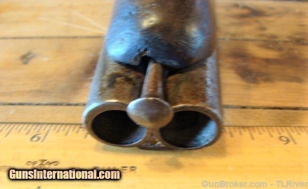 Howdah Pistol 20 gauge, 62 cal .Antique Smooth bore double barreled No R-img-3