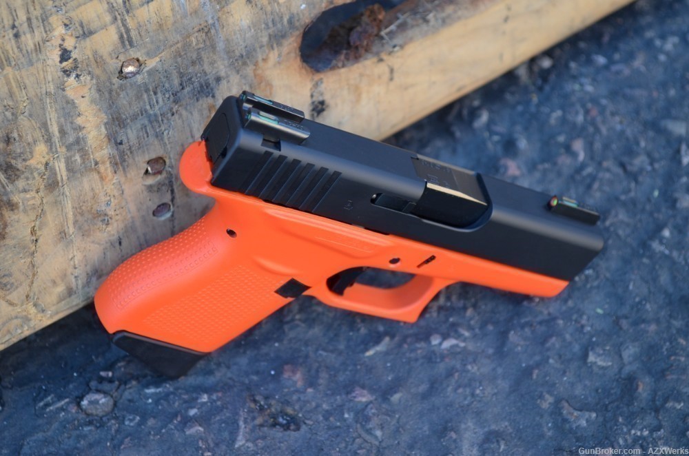 Glock 43 Apex Trigger Truglo TFX Pro NS X-Werks H Orange & Armor Black-img-4