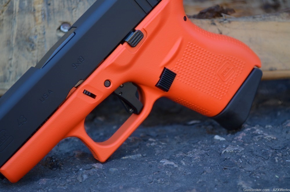 Glock 43 Apex Trigger Truglo TFX Pro NS X-Werks H Orange & Armor Black-img-1