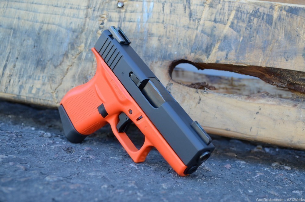 Glock 43 Apex Trigger Truglo TFX Pro NS X-Werks H Orange & Armor Black-img-3