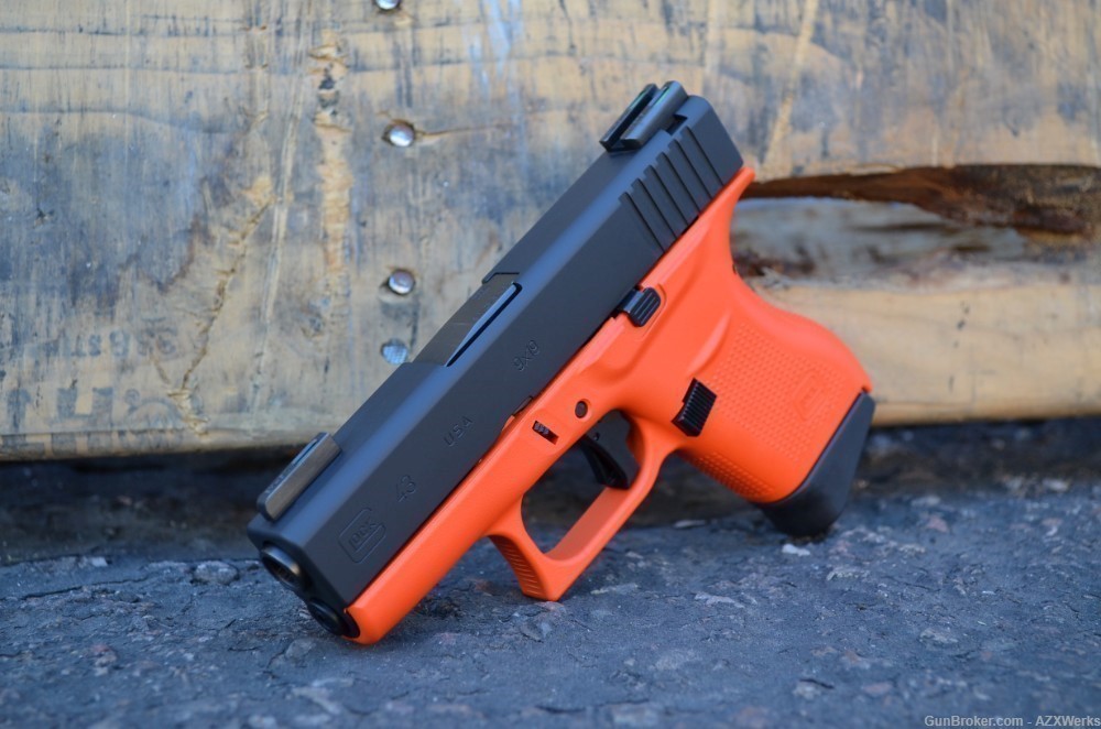 Glock 43 Apex Trigger Truglo TFX Pro NS X-Werks H Orange & Armor Black-img-0