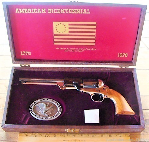 High Standard Commemorative Pistol 1976 w/Presentation Box & Belt Buckle NR-img-0