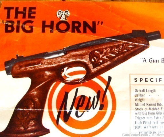 BIG HORN Target Pistol New in Box w/Papers Single Shot 22 No Reserve-img-15
