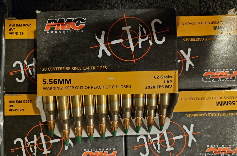 180 ROUNDS PMC X-TAC 5.56 NATO GREEN TIP 62G LAP MAGPUL PMAG-40 AR15 M16 M4-img-2