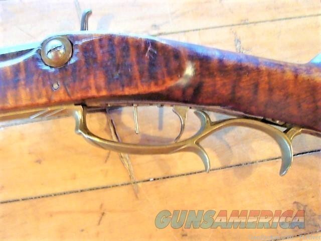 32 cal. Antique Squirrel Rifle Tiger Stripe Full Stock No Reserve-img-14