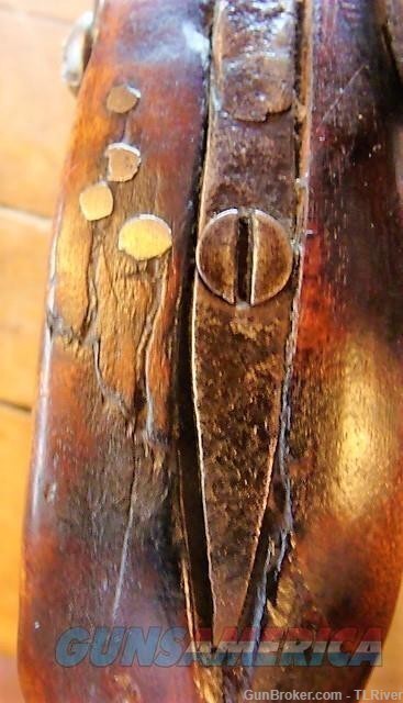 32 cal. Antique Squirrel Rifle Tiger Stripe Full Stock No Reserve-img-19