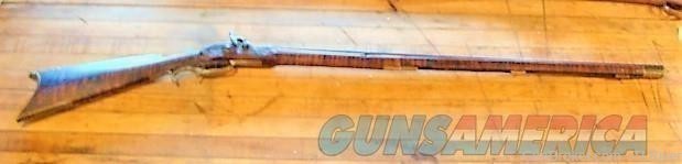 32 cal. Antique Squirrel Rifle Tiger Stripe Full Stock No Reserve-img-0