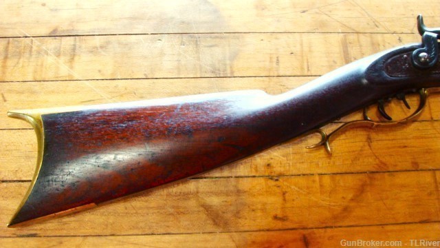 Lancaster Pa. 40 cal. Rifle Converted Flintlock DST "Gump" Antique No Res-img-1