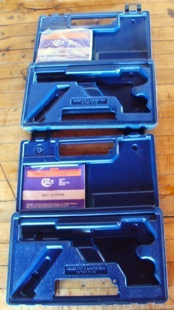 2 Colt 22 Target Pistols Matched Pair New in Colt Presentation Case No Res.-img-15