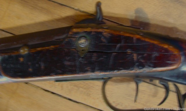 36 cal. Rifle Tiger Stripe Maple, DST Golden Age Gun Antique No Reserve-img-17