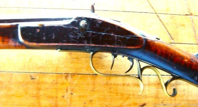 36 cal. Rifle Tiger Stripe Maple, DST Golden Age Gun Antique No Reserve-img-8