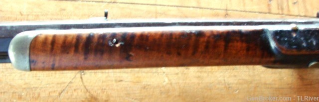 36 cal. Rifle Tiger Stripe Maple, DST Golden Age Gun Antique No Reserve-img-9