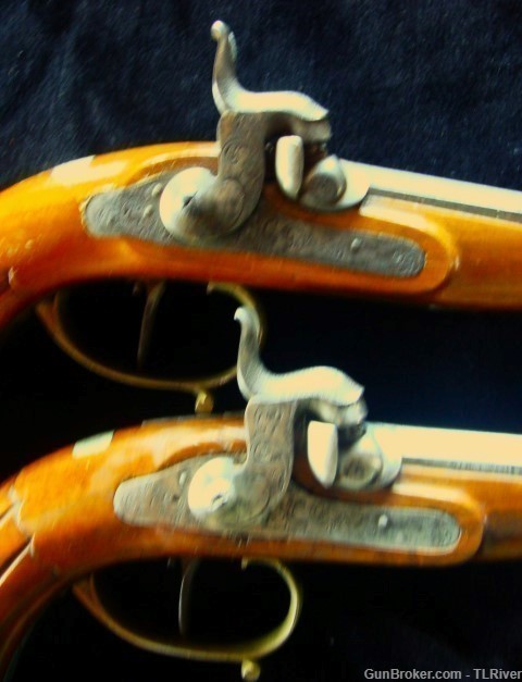 European Cased Dueling Pistol Set Antique w/Accessories No Reserve-img-5