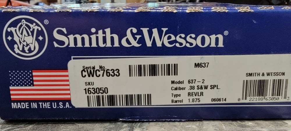 Smith & Wesson 637-2 38 S&W SPL 1.875" Barrel-img-8