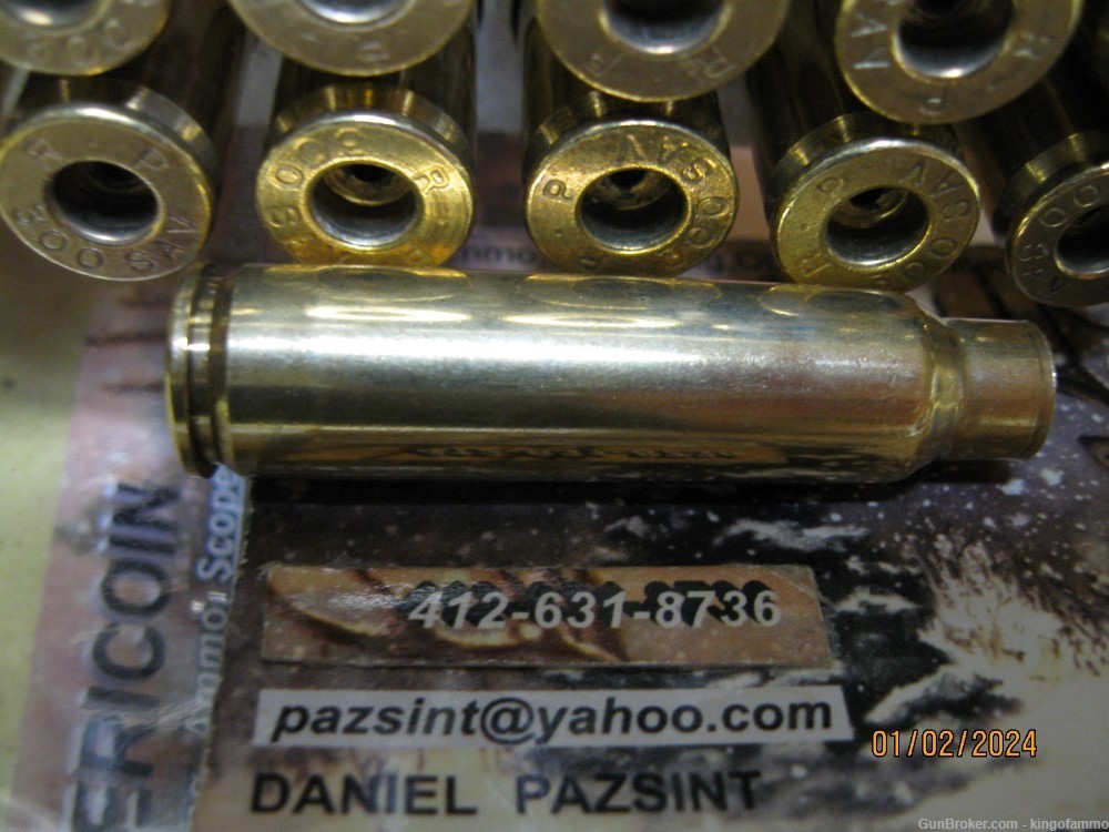 Very Scarce Now 20 pcs 300 SAVAGE like-New Rifle Brass; more lots to order-img-4