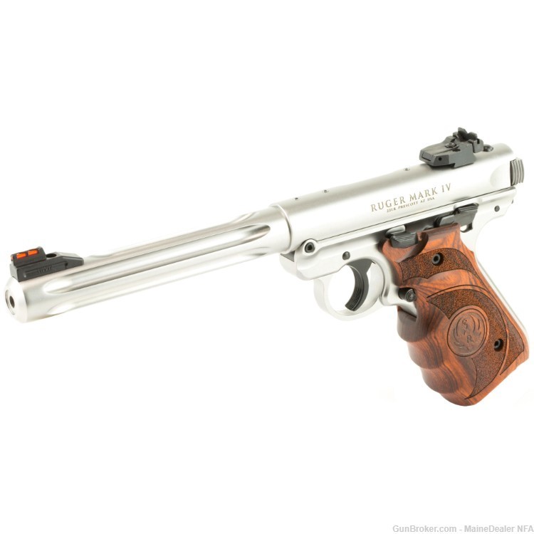 Ruger MK IV Hunter 22LR Stainless Pistol 6.88" 10rd mags $799 NIB-img-2