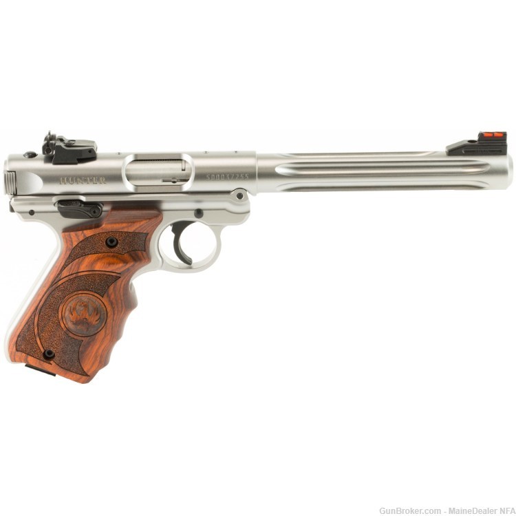 Ruger MK IV Hunter 22LR Stainless Pistol 6.88" 10rd mags $799 NIB-img-0