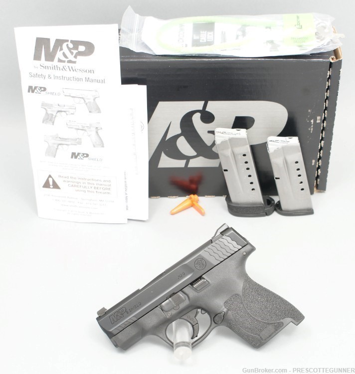 NIB Smith & Wesson M&P Shield M2.0 9mm w/ 7 & 8 Rd Mags & NTS EDC-img-0