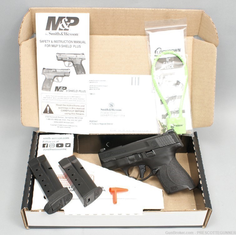 NIB Smith & Wesson M&P Shield Plus 9mm S&W Shield+ w 10 & 13 Round Mags NTS-img-7
