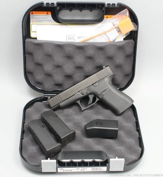 NIB Glock 48 9mm Slimline Compact Black nDLC G48 w/ Two 10 Round Magazines-img-7