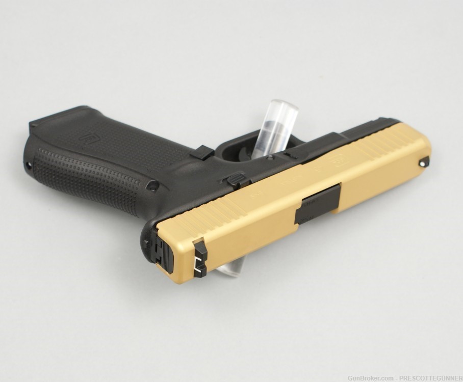 NIB Glock 45 9mm Gen 5 G45 Apollo Custom Gold Cerakote Crossover like 19X-img-4