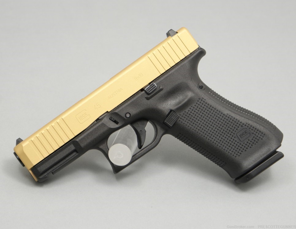 NIB Glock 45 9mm Gen 5 G45 Apollo Custom Gold Cerakote Crossover like 19X-img-1