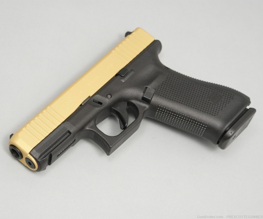 NIB Glock 45 9mm Gen 5 G45 Apollo Custom Gold Cerakote Crossover like 19X-img-5