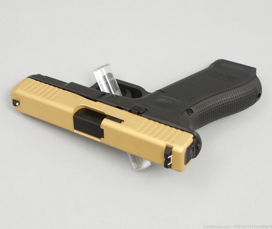 NIB Glock 45 9mm Gen 5 G45 Apollo Custom Gold Cerakote Crossover like 19X-img-3