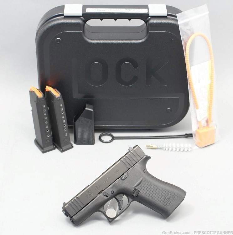NIB Glock 43X 9mm Subcompact Black nDLC w/ Two 10 Round Magazines G43X EDC-img-0