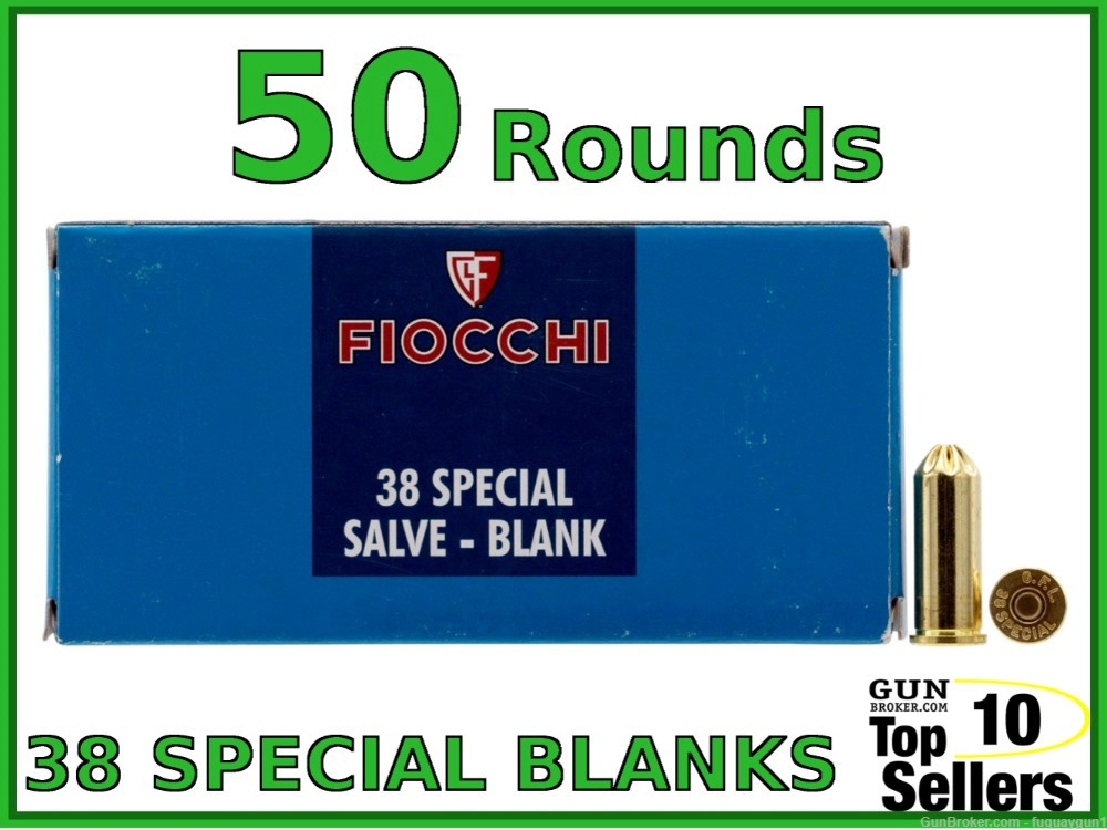 Fiocchi Blank Line 38 Special Blank Ammo -img-0