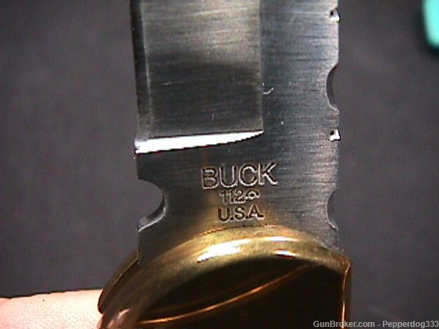 Custom Designed Buck 112 Automatic Knife Really Nice -img-6