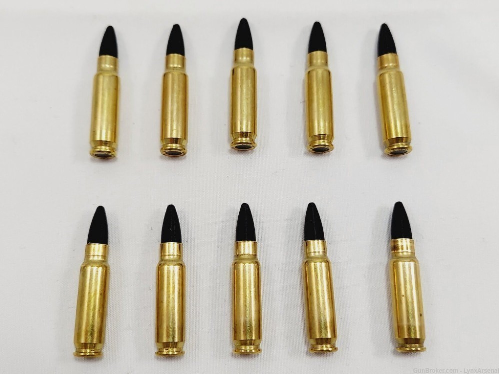 5.7x28 FN Brass Snap caps / Dummy Training Rounds - Set of 10 - Black-img-2