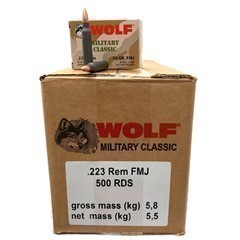 Wolf 223/556 W223PRIMBRASS Primed Reloading Brass Case 250 Pieces  (W223PRIMBRASS)