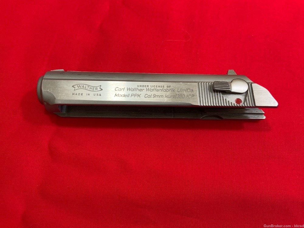 Original Walther PPK / PPKS .380 Stainless Steel Slide-img-0