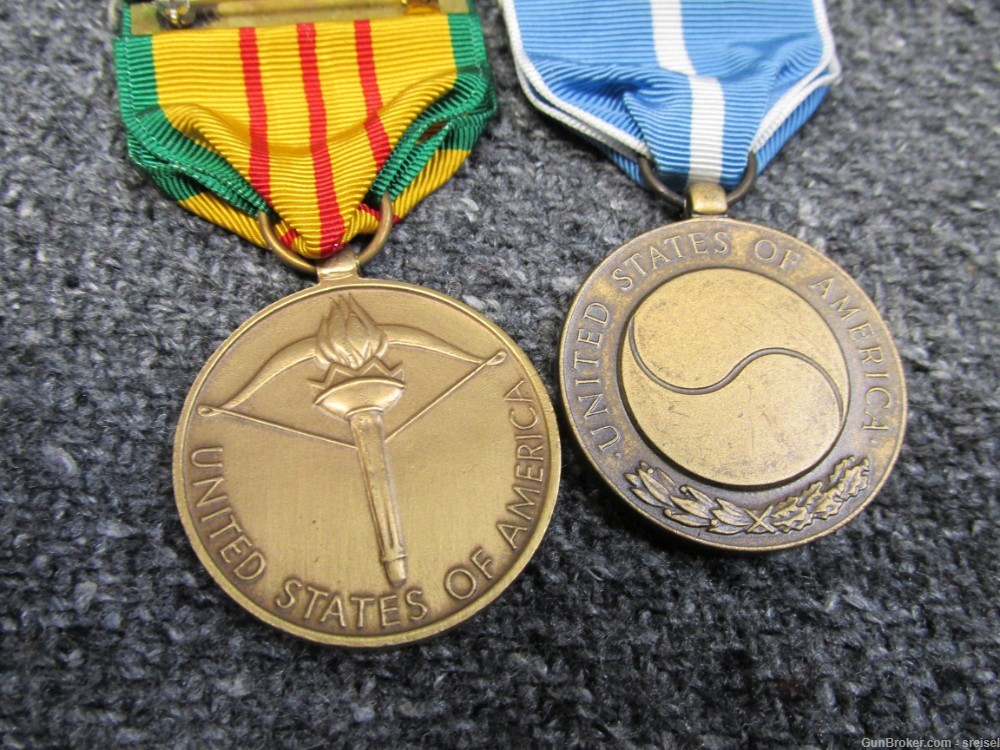 LOT OF 5 MILITARY MEDALS-KOREAN WAR-VIETNAM WAR AND WWI MEDAL-img-7