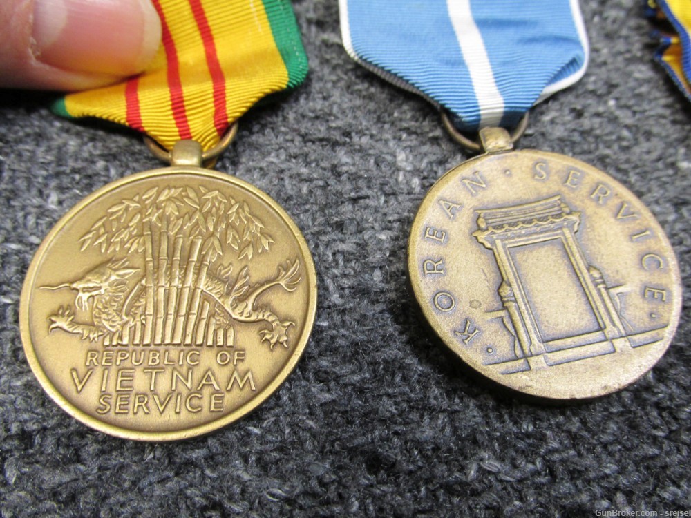 LOT OF 5 MILITARY MEDALS-KOREAN WAR-VIETNAM WAR AND WWI MEDAL-img-6