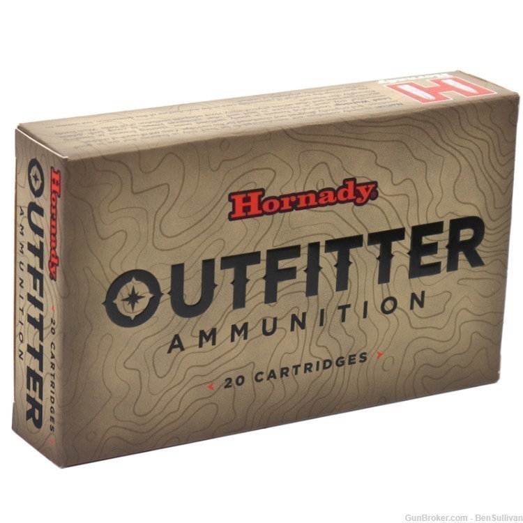 Hornady Outfitter 7mm Remington Magnum 150gr GMX Lead-Free - 20 Rounds-img-1