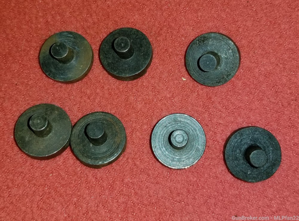Lot of 7 US model 1917 Enfield bolt stop spring rest parts-img-1