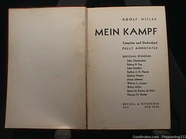 1941 Edition of Adolf ‘s Book Titled Mein Kampfr All Original-img-2