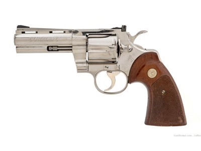 Vintage Nickel 1974 Colt Python .357 Magnum (C18385)