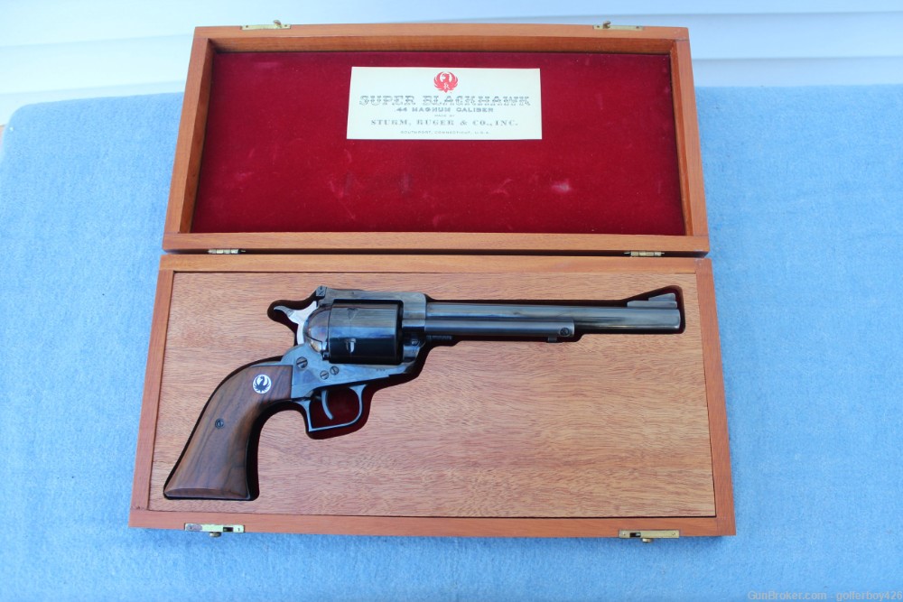1959 Ruger Super Blackhawk SN 299 LONG frame High Gloss with Mahogany Case -img-16