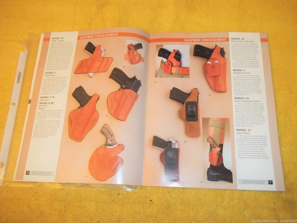 1994 BIANCHI LEATHER Holster Catalog Book 49 pages S&W Ruger Colt-img-5