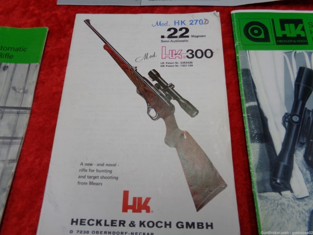 H&K Model 770 300 270 Semi Auto Rifle Manual Heckler Koch HK WE TRADE GUN-img-3